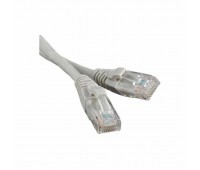 Hyperline PC-SPM-UTP-RJ45-RJ45-C5e-3M-GY, патч-корд