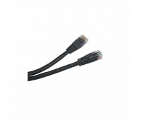 Hyperline PC-SPM-UTP-RJ45-RJ45-C5e-2M-BK, патч-корд