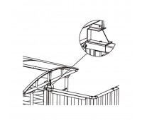 PERCo-RF01 0-09, кронштейн для створки турникета