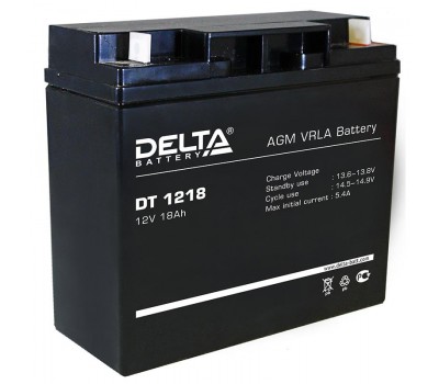 Delta DT 1218, аккумулятор