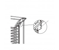 PERCo-RF01 0-10, кронштейн для стыковки турникета