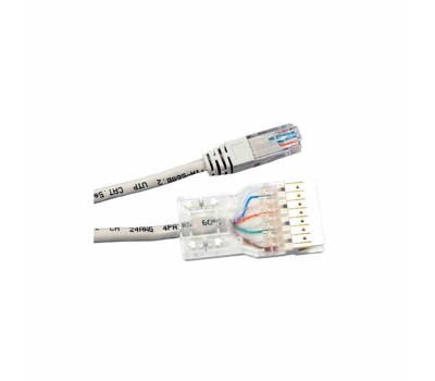 Hyperline PC-110-RJ45-4P-C5E-1M-GY, патч-корд