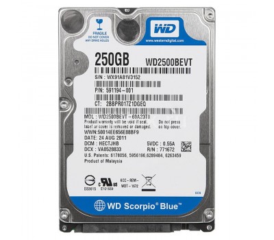 WD2500BEVT, жесткий диск