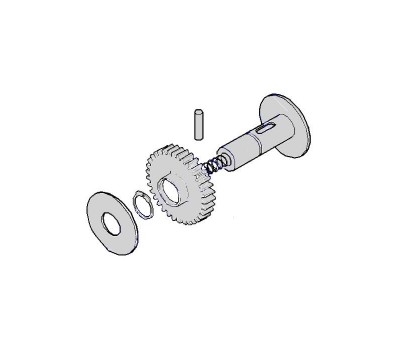 RIX004, шестерная ведущая с валом