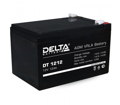 Delta DT 1212, аккумулятор