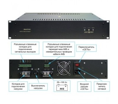 SKAT -V.12DC-18 Rack, источник вторичного электропитания резервированный