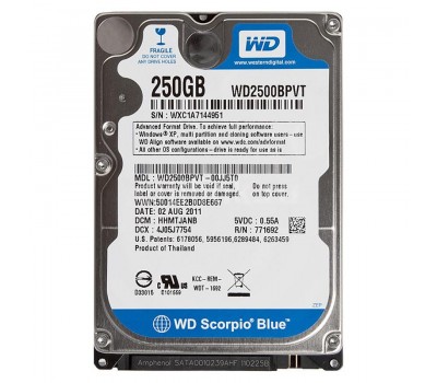 WD2500BPVT, жесткий диск