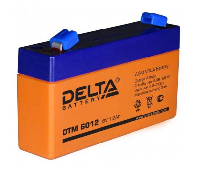 Delta DTM 6012, свинцово-кислотный аккумулятор