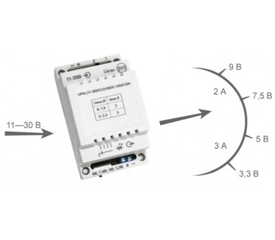 UPN-(11-30)DC/(3-9)DC-15VA DIN, преобразователь напряжения