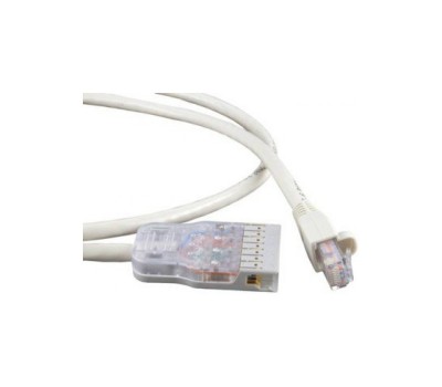 Hyperline PC-110-RJ45-4P-C6-3M-GY, патч-корд