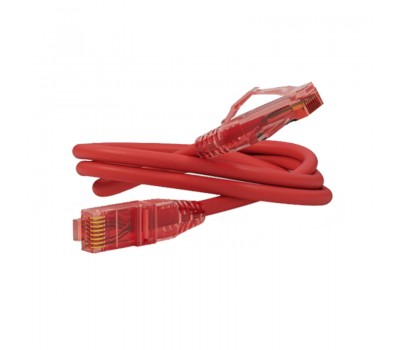 Hyperline PC-LPM-UTP-RJ45-RJ45-C5e-0.15M-LSZH-RD, патч-корд