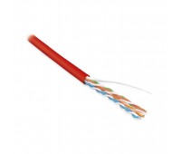 Hyperline UUTP4-C5E-S24-IN-PVC-RD-305 , кабель витая пара