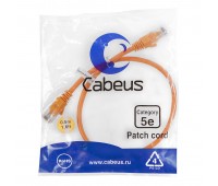 Cabeus PC-UTP-RJ45-Cat.5e-0.5m-OR патч-корд