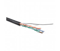 Hyperline UUTP4-C5E-S24-SW-OUT-PE-BK-500, кабель витая пара