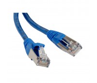 Hyperline PC-LPM-STP-RJ45-RJ45-C5e-0.5M-LSZH-BL, патч-корд