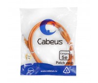 Cabeus PC-UTP-RJ45-Cat.5e-1.5m-OR патч-корд