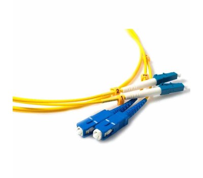 Hyperline FC-S2-50-LC/UR-SC/UR-H-1.5M-LSZH-OR, патч-корд волоконно-оптический