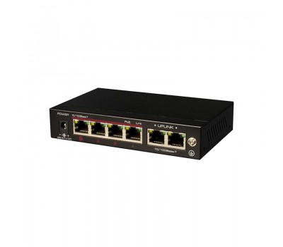 LTV NSF-0604 60, 4-портовый коммутатор Ethernet с поддержкой PoE