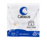 Cabeus PC-UTP-RJ45-Cat.6-0.3m-WH патч-корд