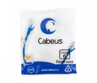 Cabeus PC-UTP-RJ45-Cat.6-0.3m-BL патч-корд