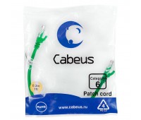 Cabeus PC-UTP-RJ45-Cat.6-0.3m-GN патч-корд