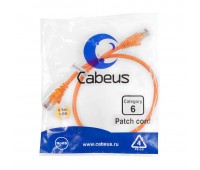 Cabeus PC-UTP-RJ45-Cat.6-0.5m-OR патч-корд