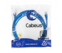 Cabeus PC-UTP-RJ45-Cat.5e-3m-BL патч-корд