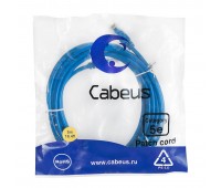 Cabeus PC-UTP-RJ45-Cat.5e-5m-BL патч-корд