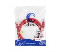 Cabeus PC-UTP-RJ45-Cat.5e-2m-RD патч-корд