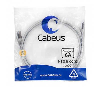 Cabeus PC-SSTP-RJ45-Cat.6a-1.5m-LSZH патч-корд