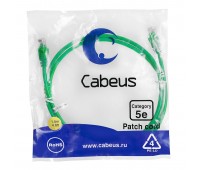 Cabeus PC-UTP-RJ45-Cat.5e-1.5m-GN патч-корд