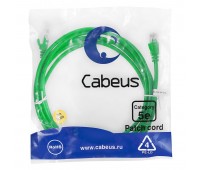 Cabeus PC-UTP-RJ45-Cat.5e-3m-GN патч-корд