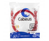 Cabeus PC-UTP-RJ45-Cat.5e-1.5m-RD патч-корд