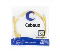 Cabeus PC-UTP-RJ45-Cat.5e-1.5m-YL патч-корд