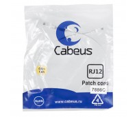 Cabeus PC-TEL-RJ12-0.5m патч-корд