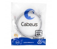 Cabeus PC-UTP-RJ45-Cat.6a-1.5m-LSZH патч-корд