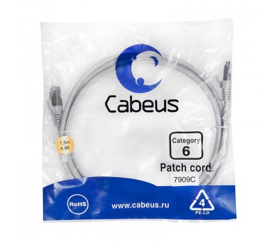 Cabeus PC-FTP-RJ45-Cat.6-1.5m-LSZH патч-корд