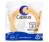 Cabeus PC-UTP-RJ45-Cat.6-5m-YL патч-корд