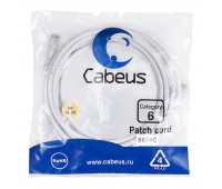 Cabeus PC-UTP-RJ45-Cat.6-5m-WH патч-корд