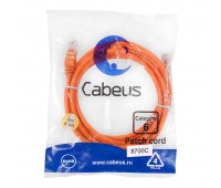 Cabeus PC-UTP-RJ45-Cat.6-2m-OR патч-корд