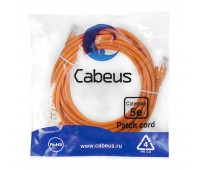 Cabeus PC-UTP-RJ45-Cat.5e-5m-OR патч-корд