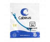 Cabeus PC-UTP-RJ45-Cat.5e-0.15m-BL патч-корд