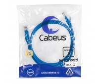 Cabeus PC-UTP-RJ45-Cat.6-1m-BL патч-корд