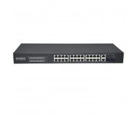 SW-62422/B(330W), PoE коммутатор Fast Ethernet на 26 портов