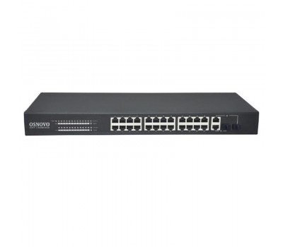 SW-62422/B(330W), PoE коммутатор Fast Ethernet на 26 портов