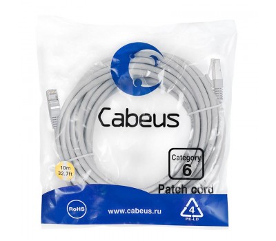 Cabeus PC-FTP-RJ45-Cat.6-10m-LSZH патч-корд