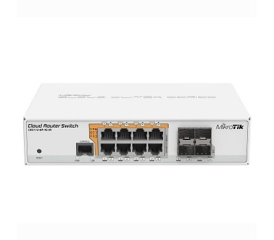 CRS112-8P-4S-IN, Коммутатор с поддержкой PoE 8ETH 4SFP