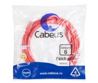 Cabeus PC-UTP-RJ45-CAT.6-5M-RD патч-корд