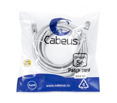 Cabeus PC-FTP-RJ45-Cat.5e-15m-LSZH патч-корд