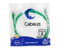 Cabeus PC-UTP-RJ45-Cat.6-1.5m-GN патч-корд